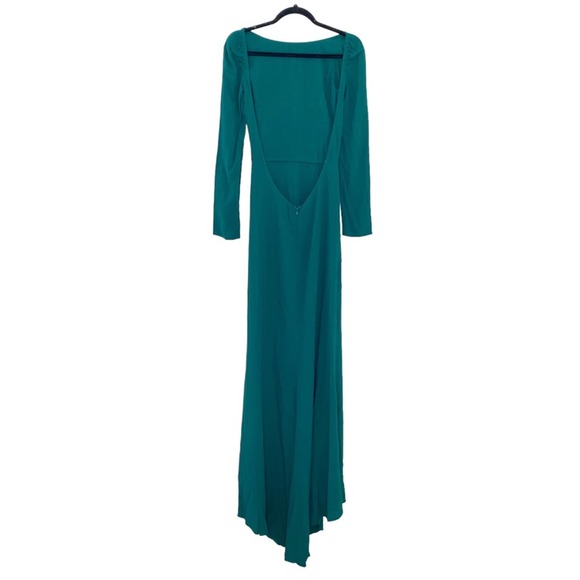 Reformation Artemis Emerald Green Backless Dress Size 2 - Picture 5 of 10
